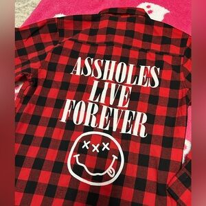 Assholes Live Forever ALF Flannel